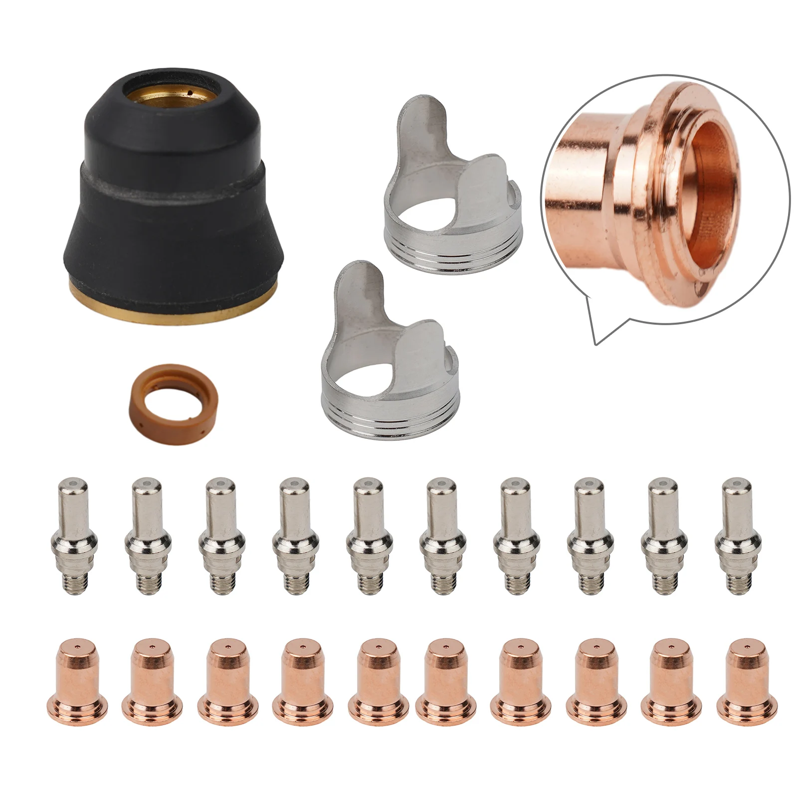 Plasma Electrode Tip Shield Spacer Fit PT60 IPT60 For JASIC PRO CUT 45 Cutter 24PCS Power Tool Accessories Soldering Equipment
Plasma Electrode Tip Shield Spacer Fit PT60 IPT60 For JASIC PRO CUT 45 Cutter 24PCS Power Tool Accessories Soldering Equipment