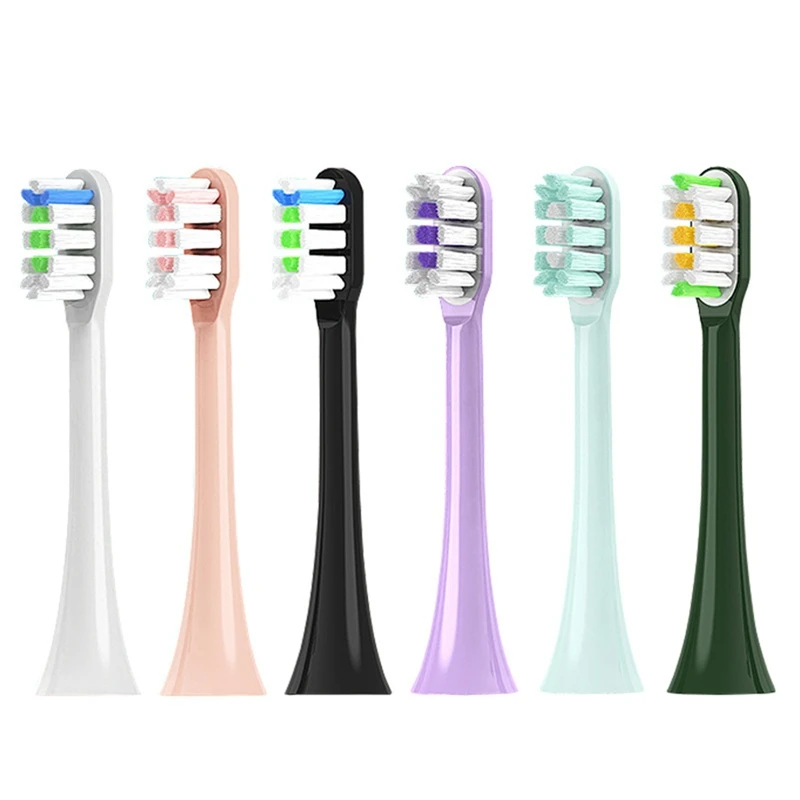 

6 шт., универсальные сменные головки для электрической зубной щетки SOOCAS X1/X3/X3U/X5/V1/V2/D3