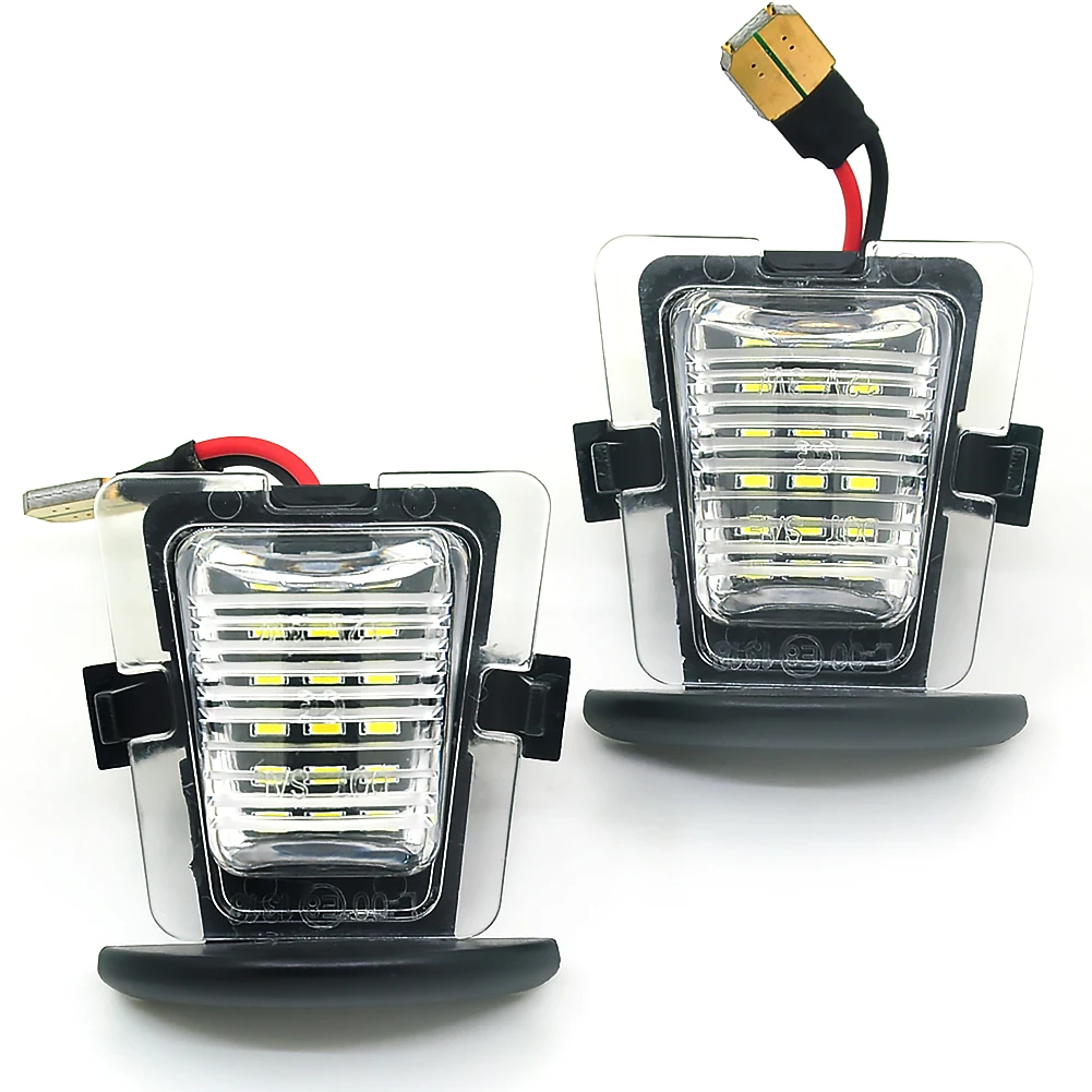 

2PCS LED Number License Plate Lights Super Bright Bulbs White Car License Light Kit Car-Styling For Jeep Wrangler JK JKU 07-2018