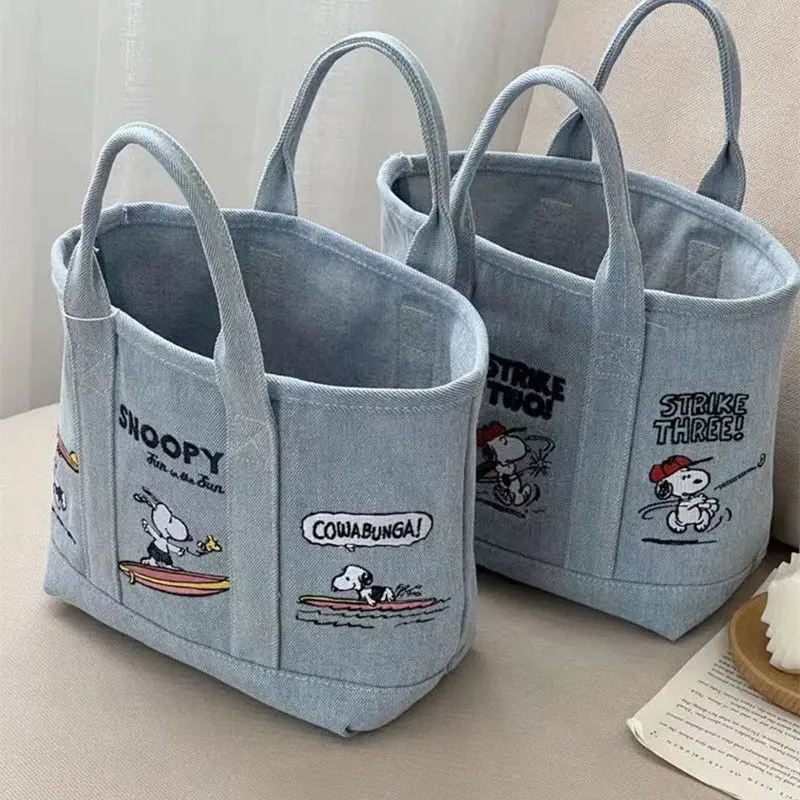 Kawaii Anime Cartoon series Snoopy Embroidered Japanese cute canvas bag, hand bag, lunch bag, handbag female, girl heart
Kawaii Anime Cartoon series Snoopy Embroidered Japanese cute canvas bag, hand bag, lunch bag, handbag female, girl heart