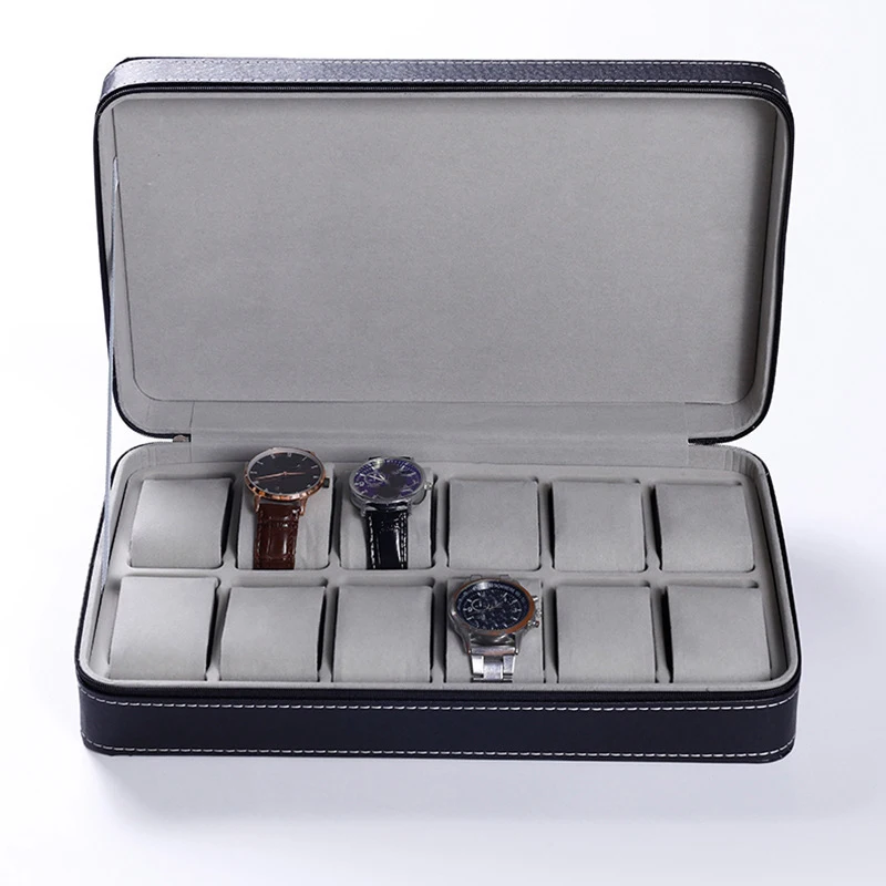 12 Slots Portable Leather Watch Box Your Watch Good Organizer Jewelry Storage Box Zipper Easy Carry Men Watch Box New
12 Slots Portable Leather Watch Box Your Watch Good Organizer Jewelry Storage Box Zipper Easy Carry Men Watch Box New