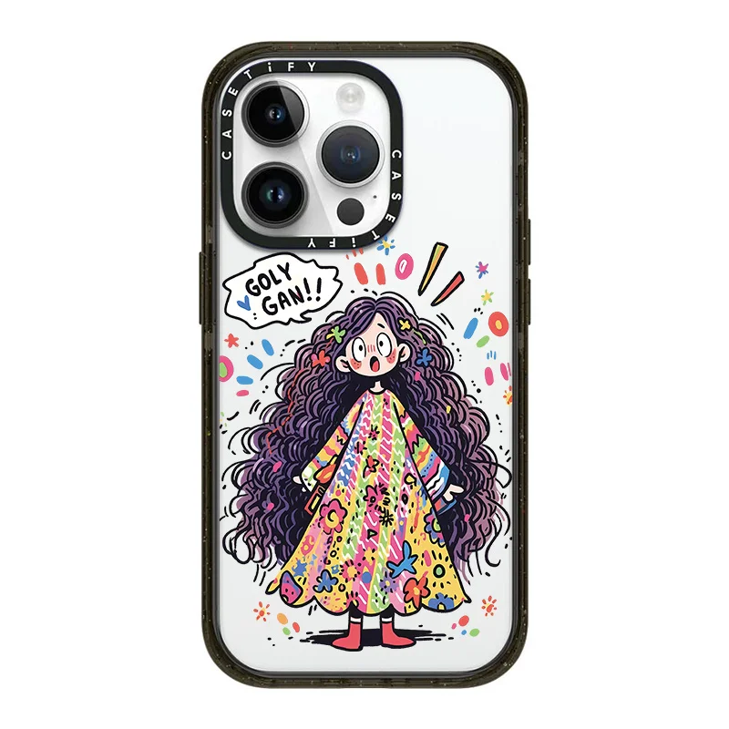Caseti cute curly girl applicable iPhone15promax Apple new personality anti -fall protection hard shell
Caseti cute curly girl applicable iPhone15promax Apple new personality anti -fall protection hard shell