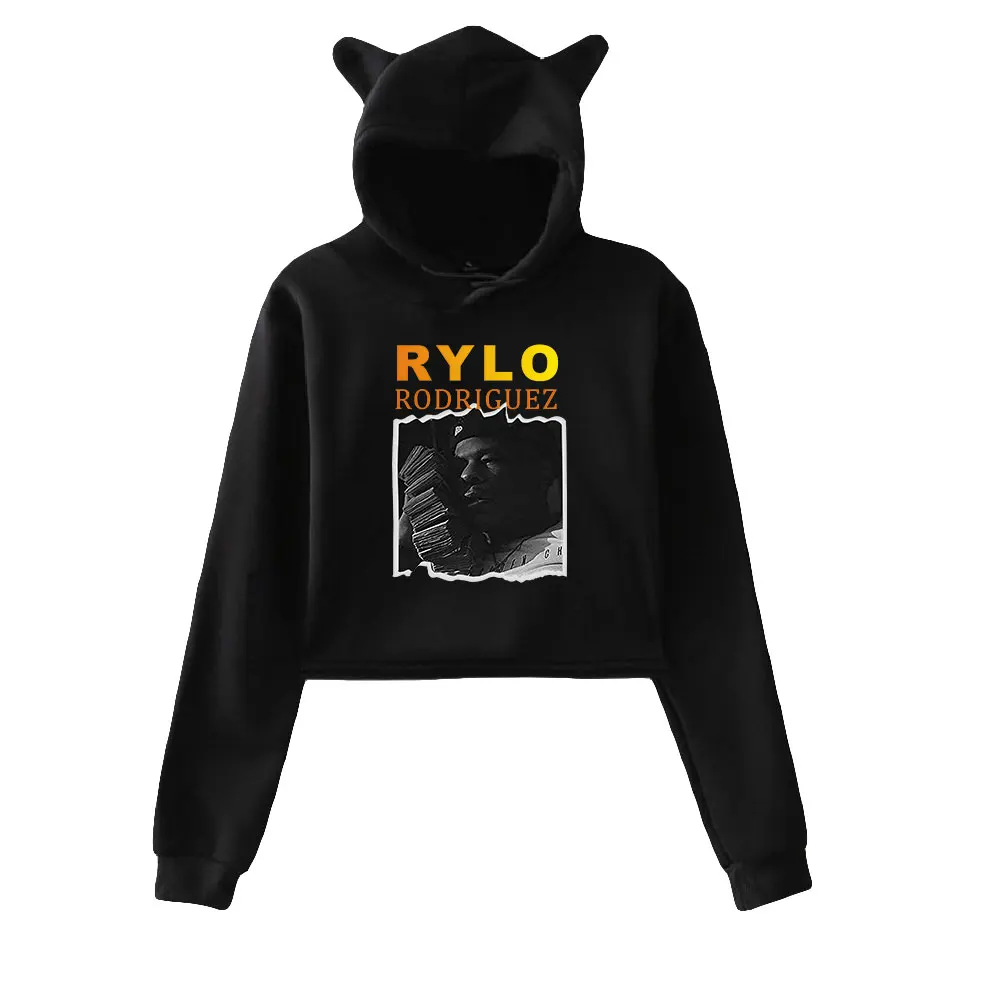 Rylo Rodriguez Hoodie Sweatshirts Crop top Pullovers Printing Rapper for Girls Cat Ear Youth Streetwear Clothes
Rylo Rodriguez Hoodie Sweatshirts Crop top Pullovers Printing Rapper for Girls Cat Ear Youth Streetwear Clothes