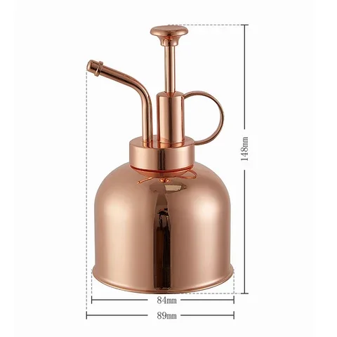 

300ml Stainless Steel Watering Pot Retro Gardening Potted Watering Cans For Watering Flower Plants Shower Garden Tool