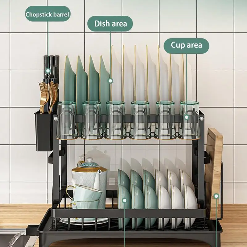 2023 New Double-layer Kitchen Dish Bowl Draining Storage Rack With Chopstick Household Tableware Organizer Kitchen Supplies
2023 New Double-layer Kitchen Dish Bowl Draining Storage Rack With Chopstick Household Tableware Organizer Kitchen Supplies