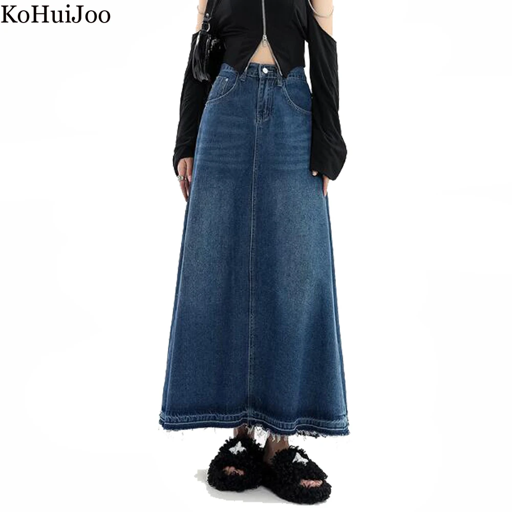 KoHuiJoo 2022 Autumn Vintage Long Denim Skirt Women Tassels High Waist Slim Maxi Skirts Casual Jeans Maxi Skirt A-LINE
KoHuiJoo 2022 Autumn Vintage Long Denim Skirt Women Tassels High Waist Slim Maxi Skirts Casual Jeans Maxi Skirt A-LINE