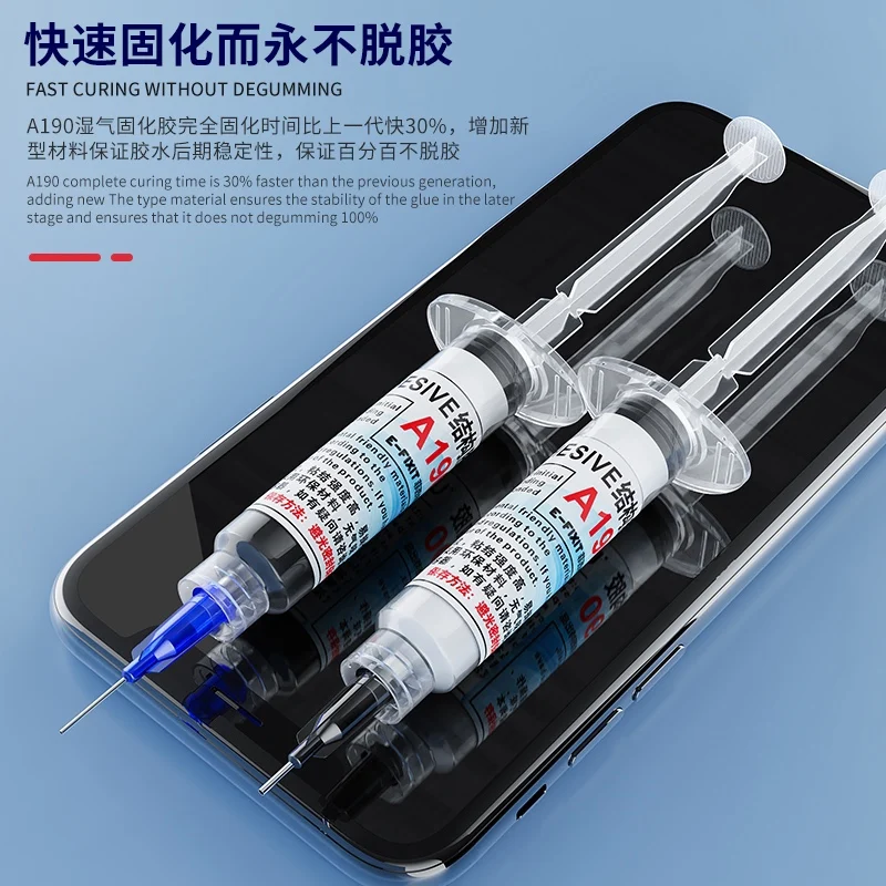 1PCS black/transparent PUR glue 5ml LCD screen glue 30 minutes curing for iphone Samsung LCD screen frame back glass Repair
1PCS black/transparent PUR glue 5ml LCD screen glue 30 minutes curing for iphone Samsung LCD screen frame back glass Repair