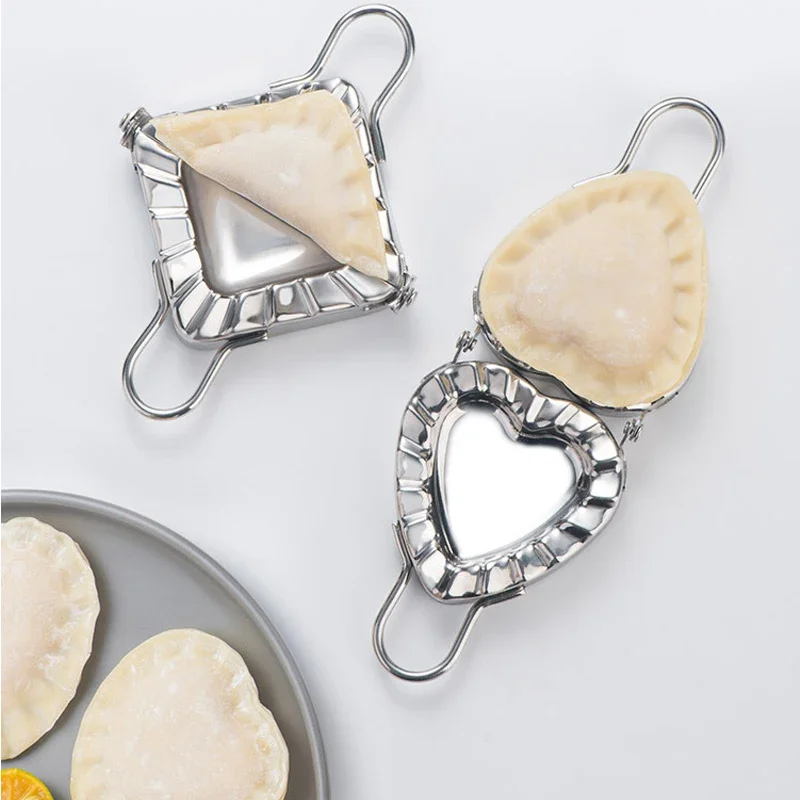 Heart-shaped Dumpling Maker Stainless Steel Dumpling Mold Square Press Dough Ravioli Dumpling Skin Mold Pastry Tools for Home
Heart-shaped Dumpling Maker Stainless Steel Dumpling Mold Square Press Dough Ravioli Dumpling Skin Mold Pastry Tools for Home