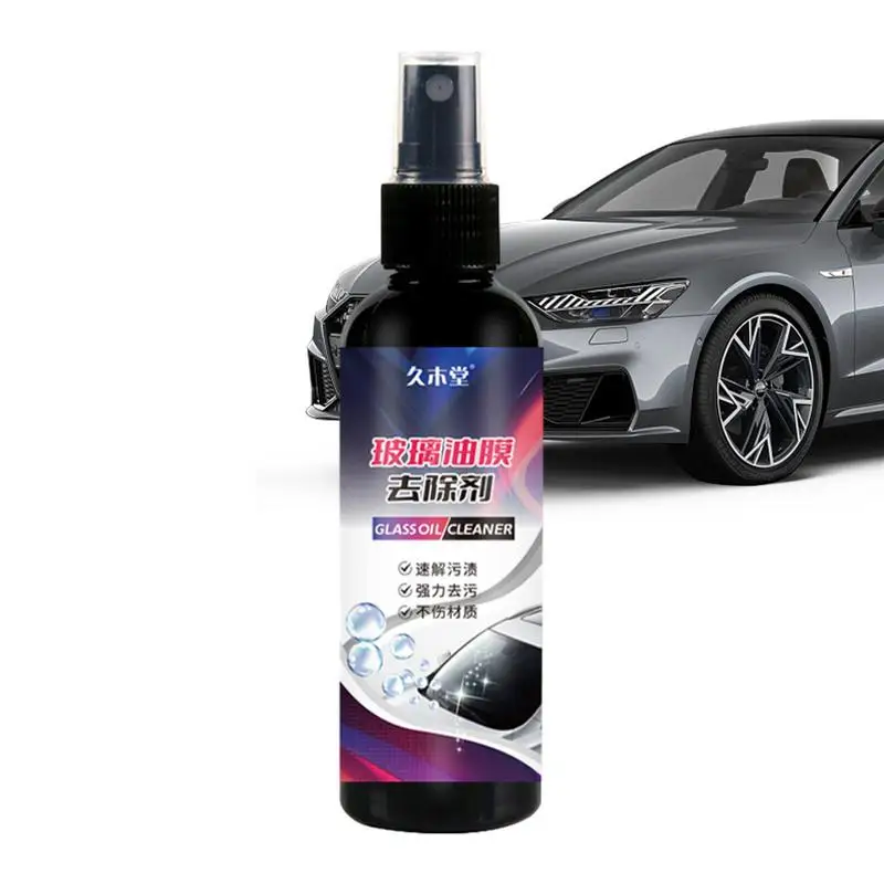 

100ml Car Glass Oil Film Cleaner Spray Long Lasting Auto Glass Film Coating Agent Effective Water Stain Removal Liquid Car Wash