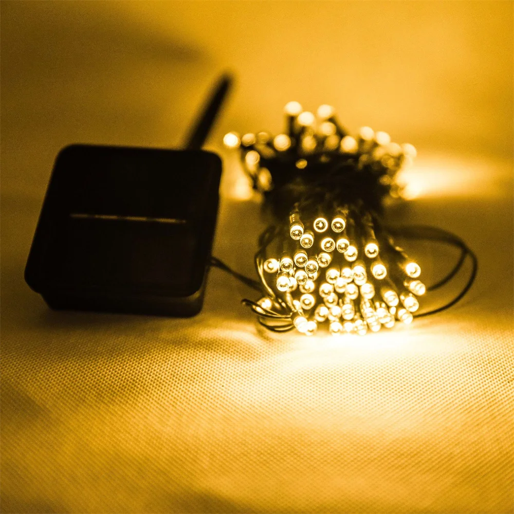 100/200 Leds Solar Powered Waterproof Garland String Light 8 Modes Decoration for Christmas,Party,Stairs,Fence,Roof
100/200 Leds Solar Powered Waterproof Garland String Light 8 Modes Decoration for Christmas,Party,Stairs,Fence,Roof