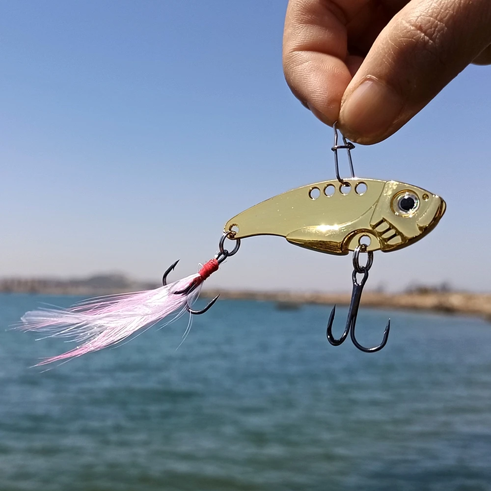 3g 7g 12g VIB metal fishing lure fake fish bait rattlins for fish double anchor hooks wobbler gold feathered jig sea fish bait
3g 7g 12g VIB metal fishing lure fake fish bait rattlins for fish double anchor hooks wobbler gold feathered jig sea fish bait