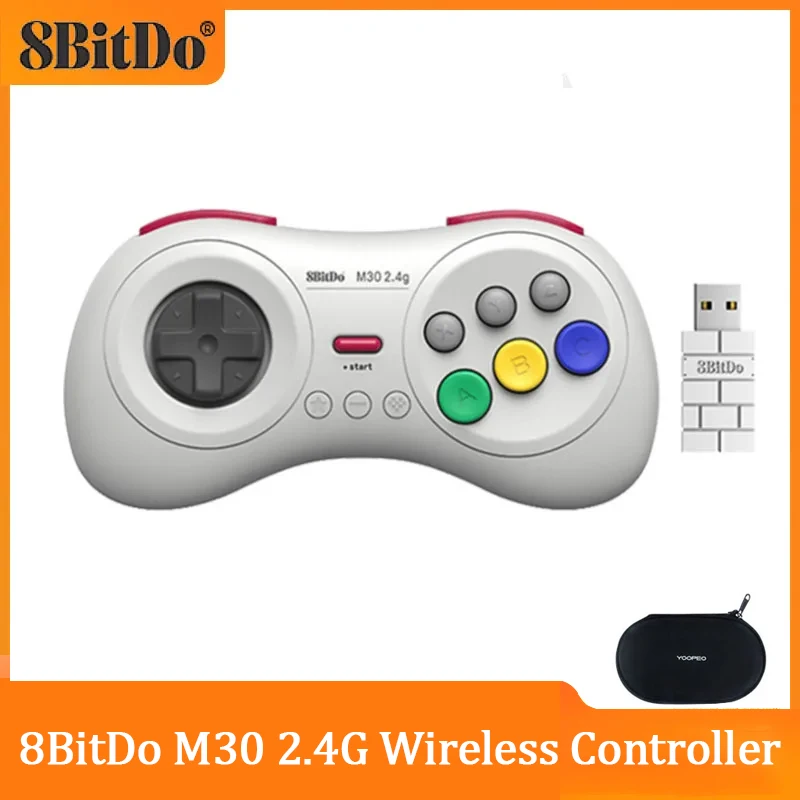 Беспроводной контроллер 8bitdo M30 2,4G, поддержка SEGA Genesis Mini/SEGA Mega Drive Mini/Nintendo Switch, геймпад
Беспроводной контроллер 8bitdo M30 2,4G, поддержка SEGA Genesis Mini/SEGA Mega Drive Mini/Nintendo Switch, геймпад