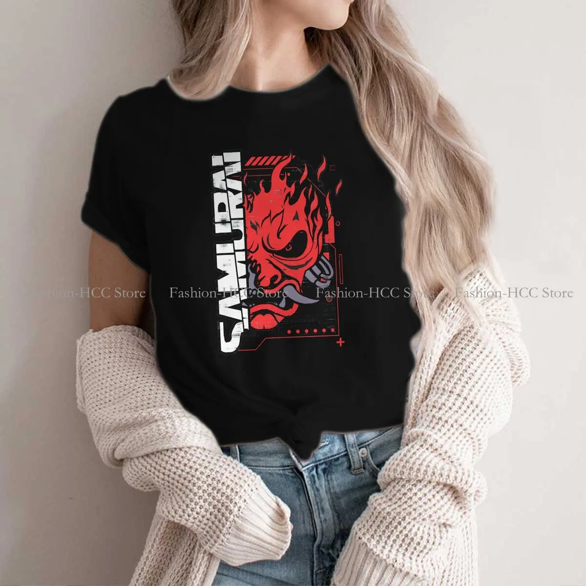 Rock Band Fashion Polyester TShirts Samurai Female Harajuku Tops T Shirt Round Neck
Rock Band Fashion Polyester TShirts Samurai Female Harajuku Tops T Shirt Round Neck