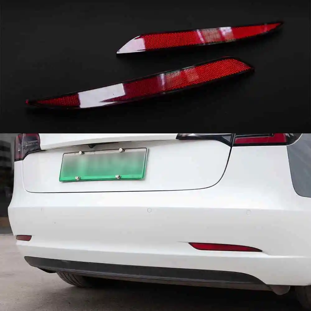 1 Pair For Tesla Model Y Left ABS Plastic Red Side Right Side Tail Rear Bumper Reflector Sticker 1495817-00-C 1495818-00-C
1 Pair For Tesla Model Y Left ABS Plastic Red Side Right Side Tail Rear Bumper Reflector Sticker 1495817-00-C 1495818-00-C