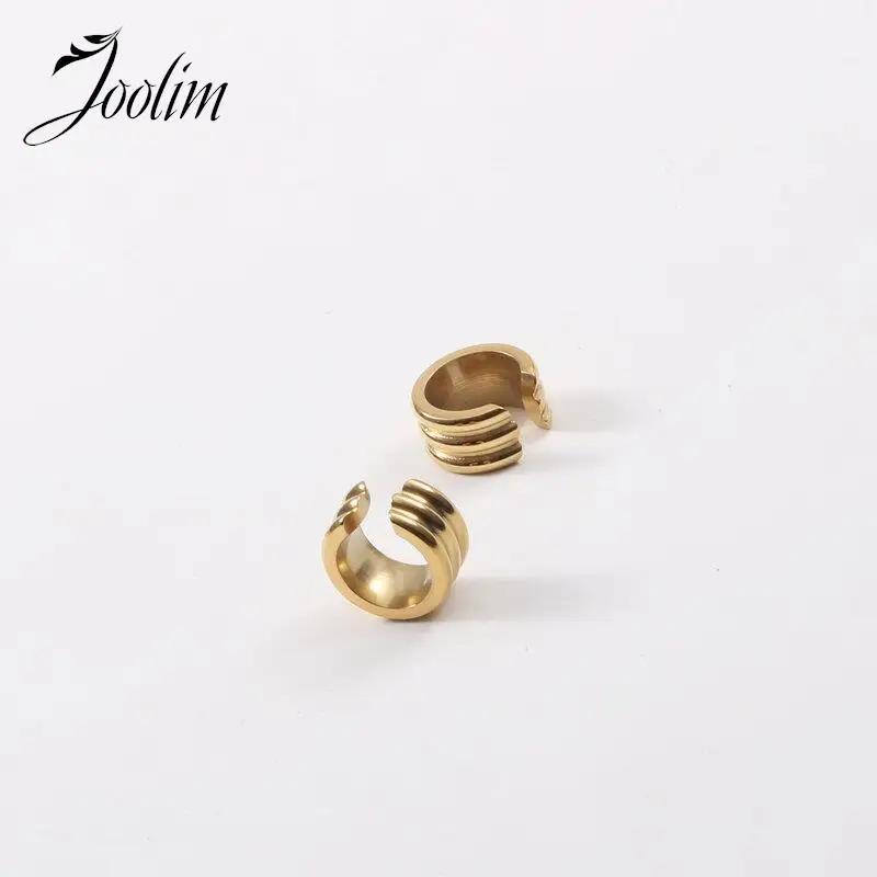 Joolim Jewelry Wholesale High End PVD Waterproof Versatile No Fade Three Layer Circular Cuff Stainless Steel Earring
Joolim Jewelry Wholesale High End PVD Waterproof Versatile No Fade Three Layer Circular Cuff Stainless Steel Earring