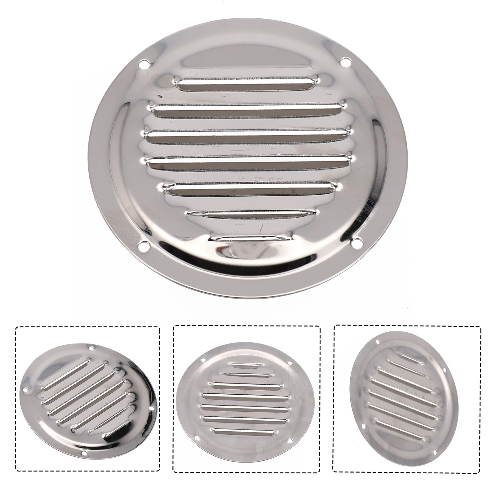 Air Vent Stainless Steel Exterior Wall Air Vents Grille Round Ducting Ventilation Grilles Metal Wall Air Vent Cover 4/5inch
Air Vent Stainless Steel Exterior Wall Air Vents Grille Round Ducting Ventilation Grilles Metal Wall Air Vent Cover 4/5inch