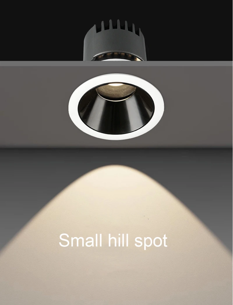 Nordic LED anti glare spotlight corridor, foyer, living room, background wall light, embedded ceiling light
Nordic LED anti glare spotlight corridor, foyer, living room, background wall light, embedded ceiling light
