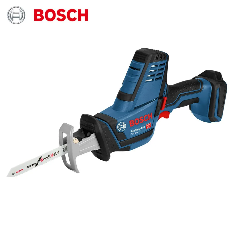 

Bosch GSA18V-LI Sabre Saw Lithium Cordless Reciprocating Saw Metal Wood Cutting Machine Home Rechargeable Chainsaw Bare Tool