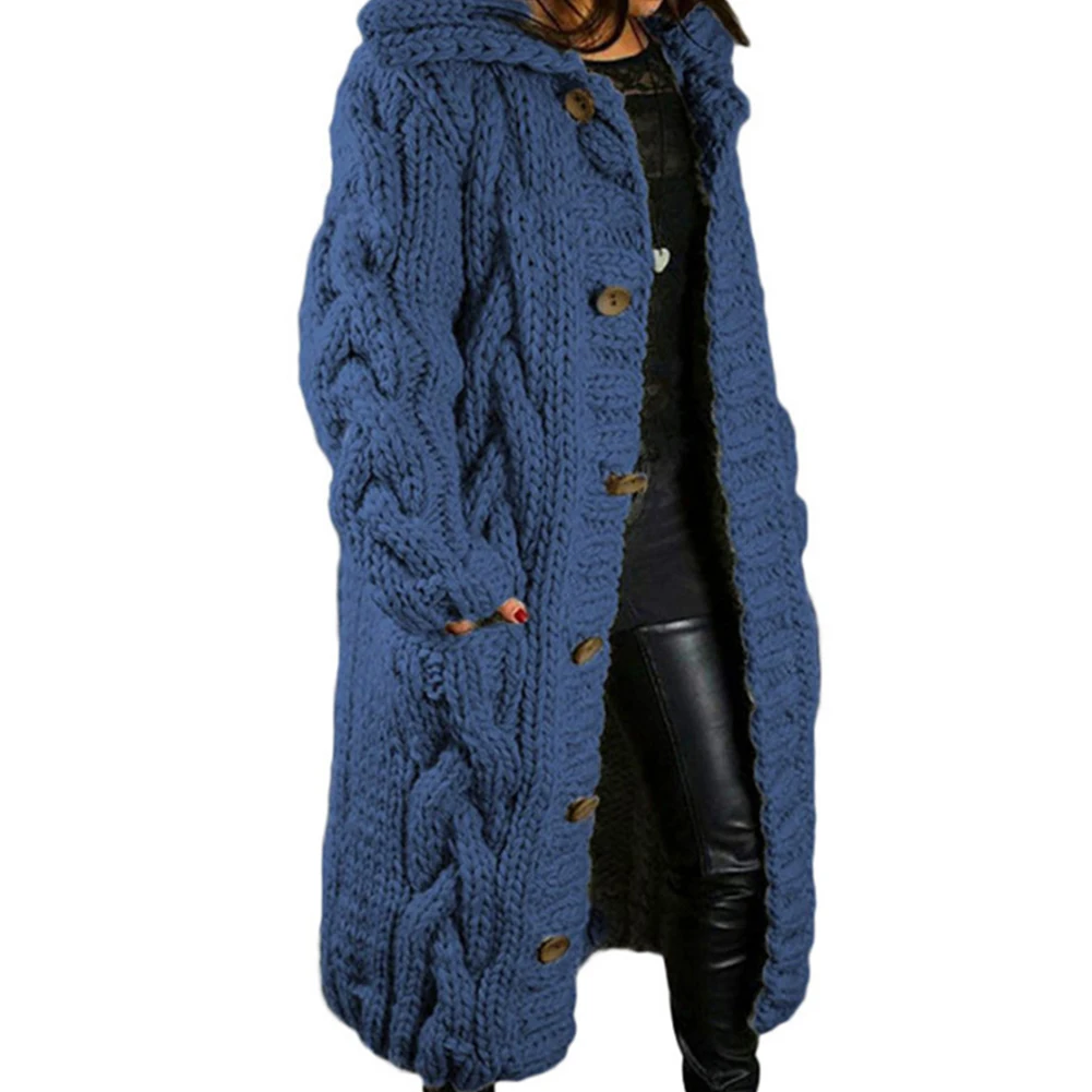 Autumn Women's Knit Sweater Cardigan Turndown Collar Open Front Single Breasted Winter Long Cardigans Coat Tops Clothing
Autumn Women's Knit Sweater Cardigan Turndown Collar Open Front Single Breasted Winter Long Cardigans Coat Tops Clothing