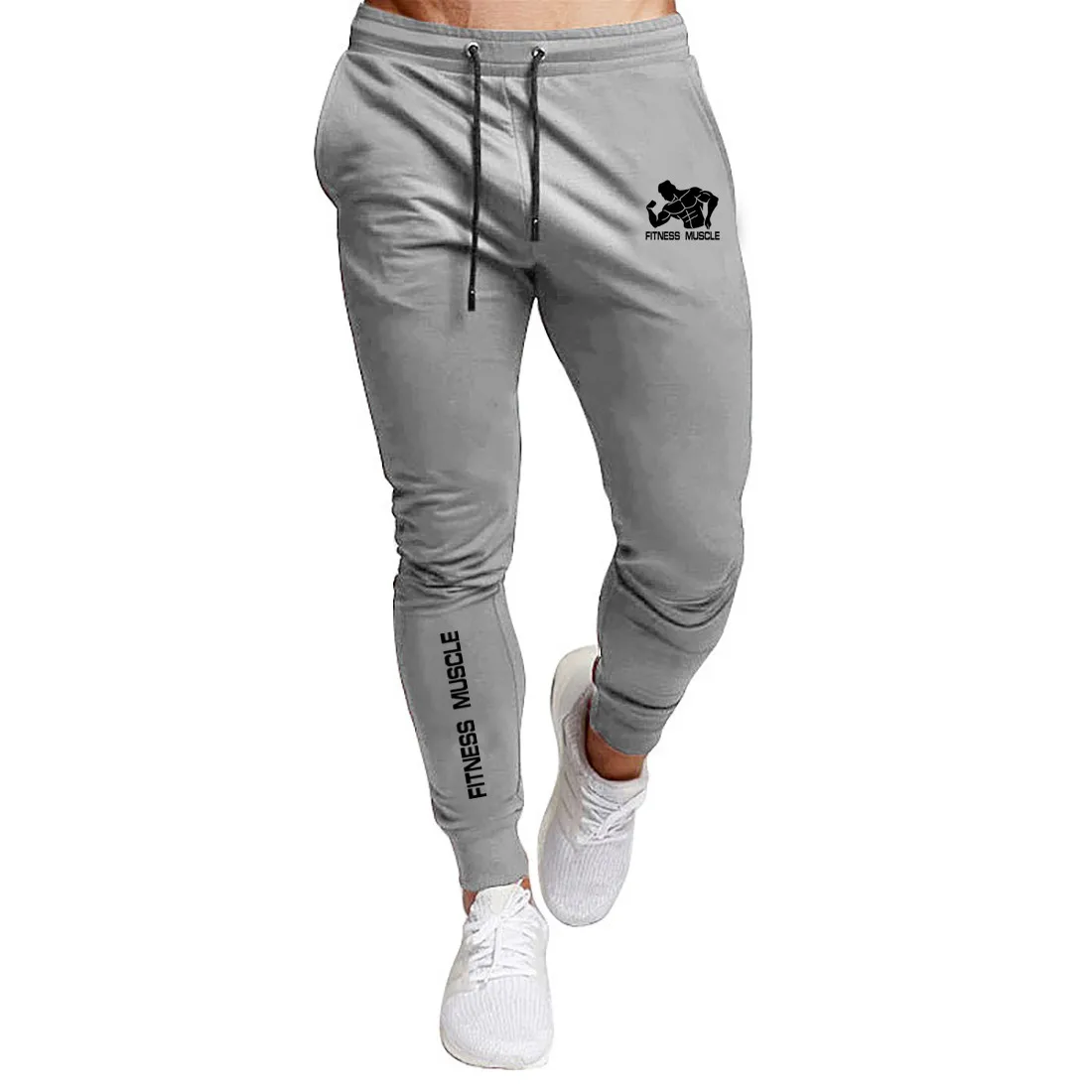 

New Fitness Muscle Brand Jogging Pants Men Sweatpants Running Pants Men Joggers Trackpants Slim Fit Pants Bodybuilding Trousers