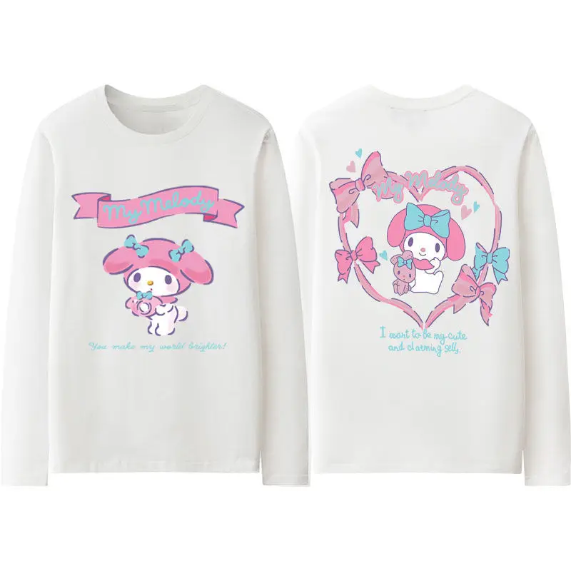 Sanrio Children's T-Shirt Long Sleeve Kawaii Mymelody Spring and Autumn Cartoon Cute Printed Base Top
Sanrio Children's T-Shirt Long Sleeve Kawaii Mymelody Spring and Autumn Cartoon Cute Printed Base Top