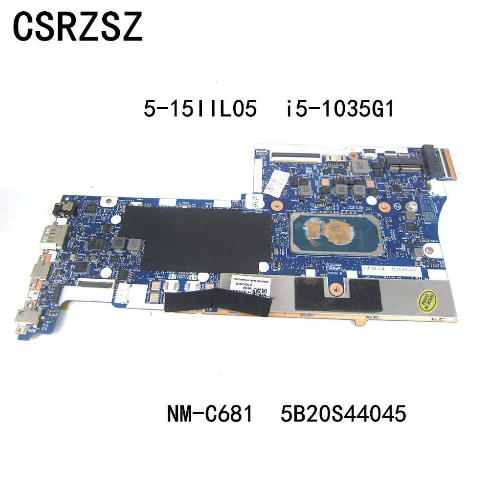 

For Lenovo Ideapad 5-15IIL05 Laptop motherboard with i5-1035G1 Laptop motherboard 5B20S44045 NM-C681 working well