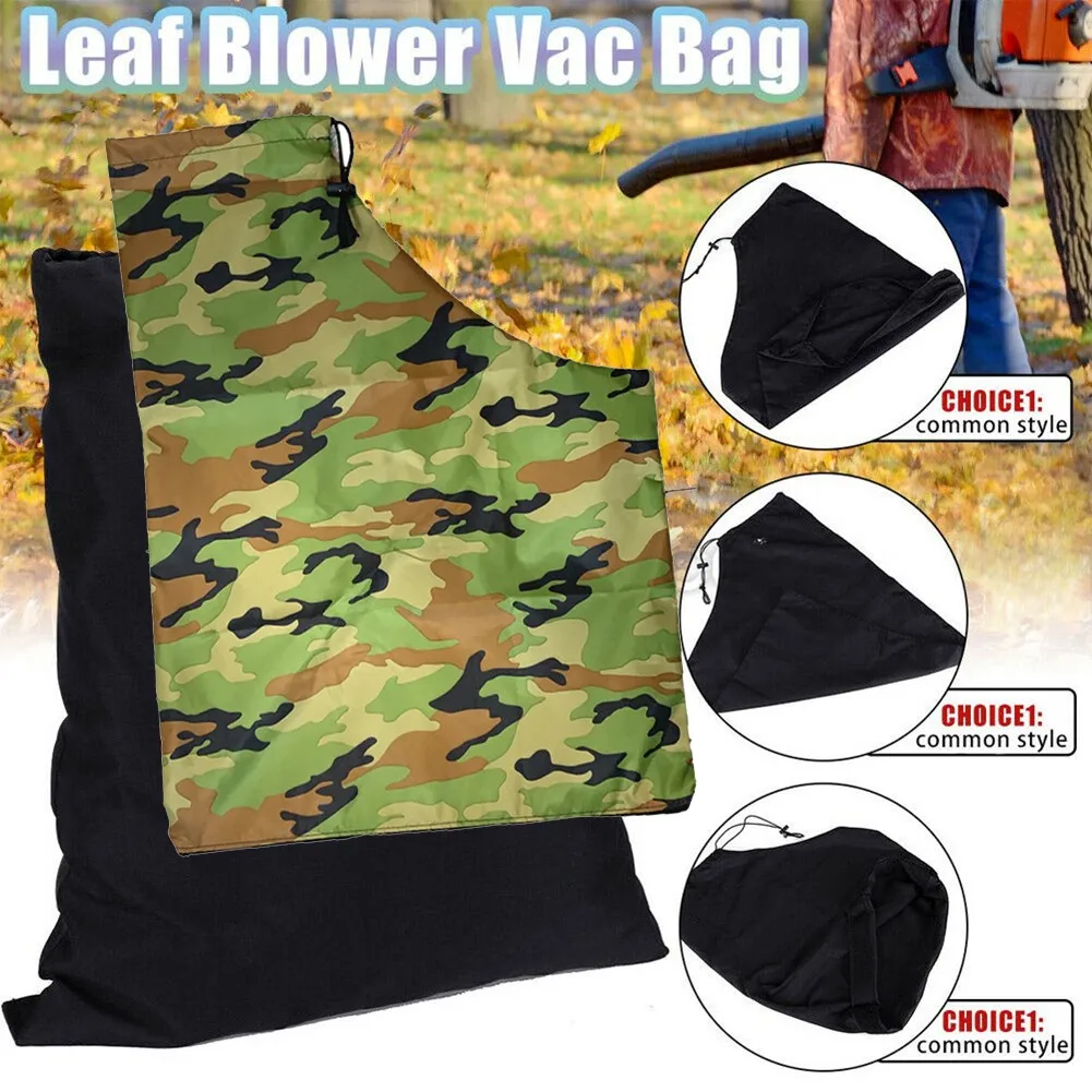 

Universal Leaf Vacuum Blower Bag Oxford Fabric Zippered Leaf Collection Bag Leaf Blower Vacuum Storage Bag Outdoor Garden Tool