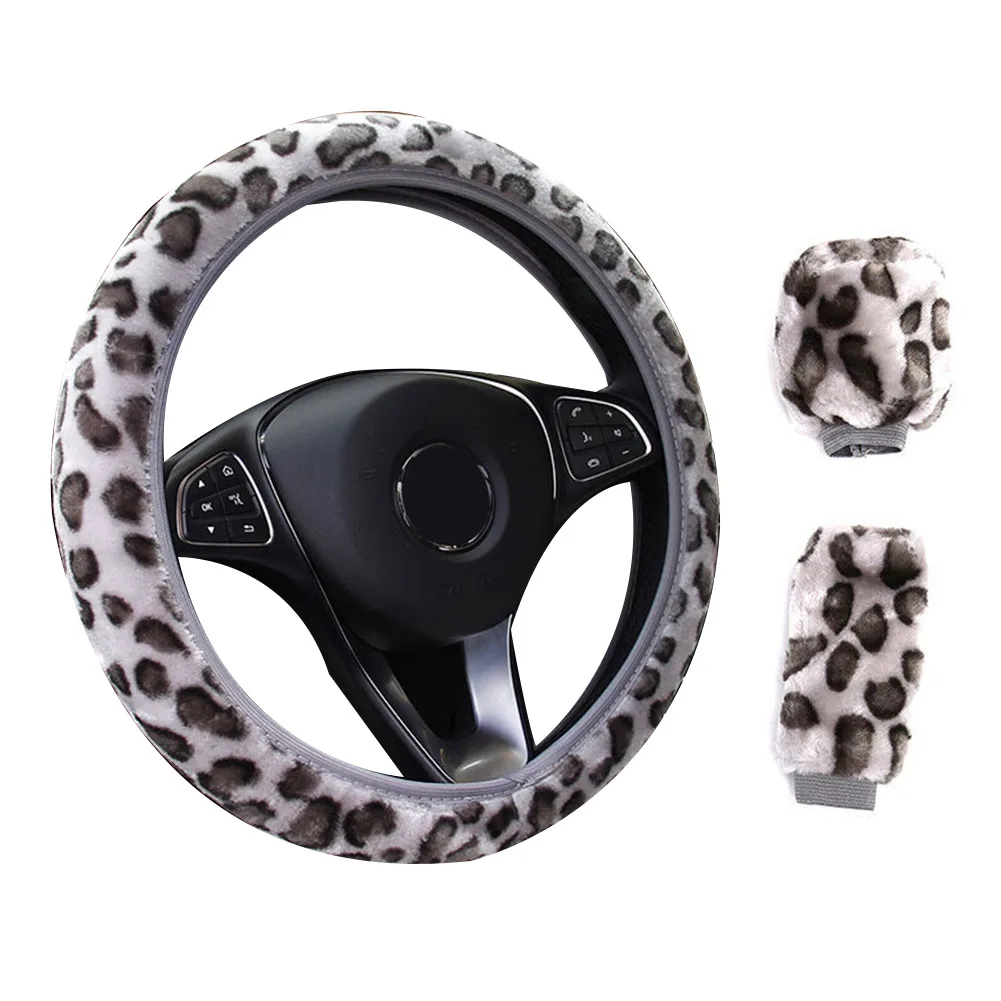 Car Steering Wheel Cover Fluffy Leopard Print Plush Warm Soft Universal Car Steering Wheel Cover Easy To Install
Car Steering Wheel Cover Fluffy Leopard Print Plush Warm Soft Universal Car Steering Wheel Cover Easy To Install