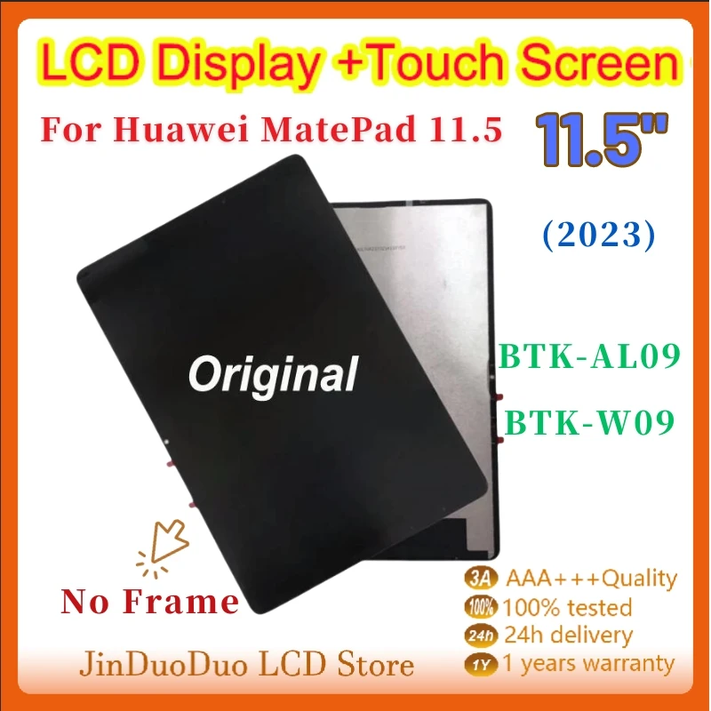 

11.5" Original LCD for Huawei MatePad 11.5 2023 BTK-AL09 BTK-W09 LCD Display Touch Screen Digitizer Assembly Replacement