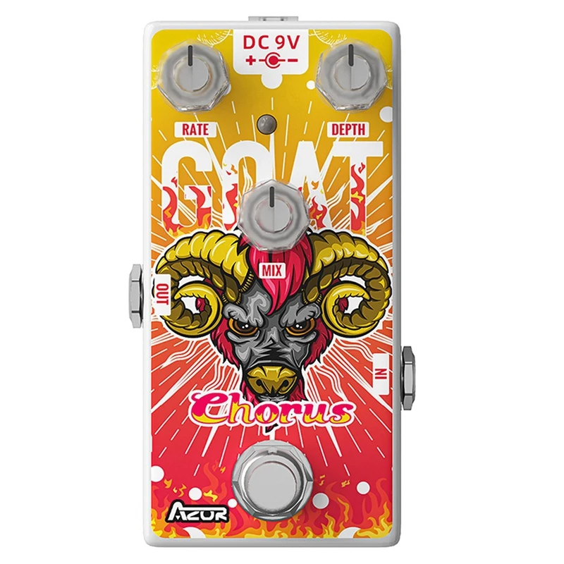 AZOR AP-511 Guitar Effect 12 Zodiac Series Goat Chorus Guitar Pedal Effect Chorus Mini Pedal Guitar Effects Accessories
AZOR AP-511 Guitar Effect 12 Zodiac Series Goat Chorus Guitar Pedal Effect Chorus Mini Pedal Guitar Effects Accessories