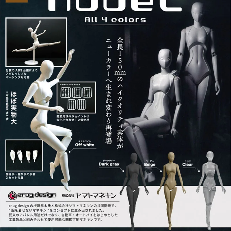 

Japan Original Genuine SO-TA Gashapon Kawaii Capsule Toys SO-TA Full Joint Movable Figure Model BJD Nude 2