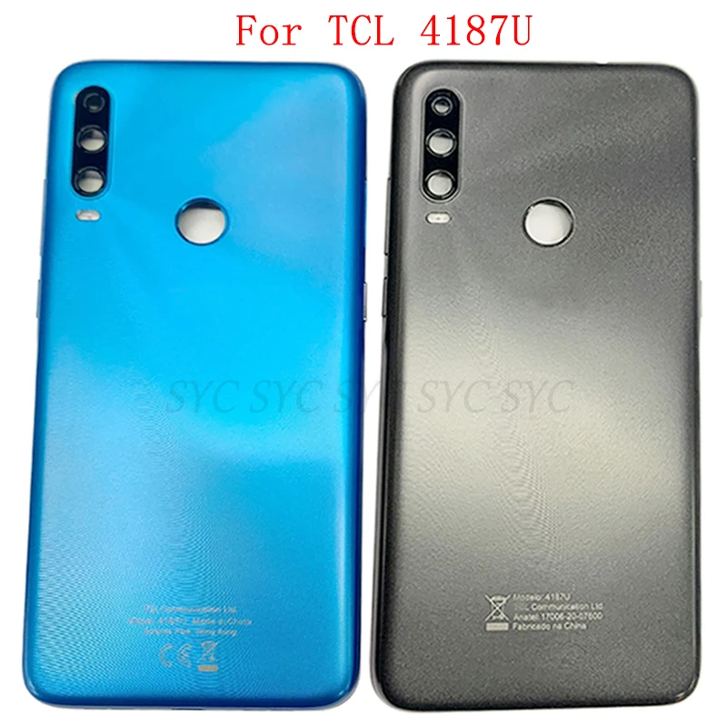 

Battery Cover Rear Door Case Housing For TCL 4187U Back Cover with Camera Lens Logo Repair Parts