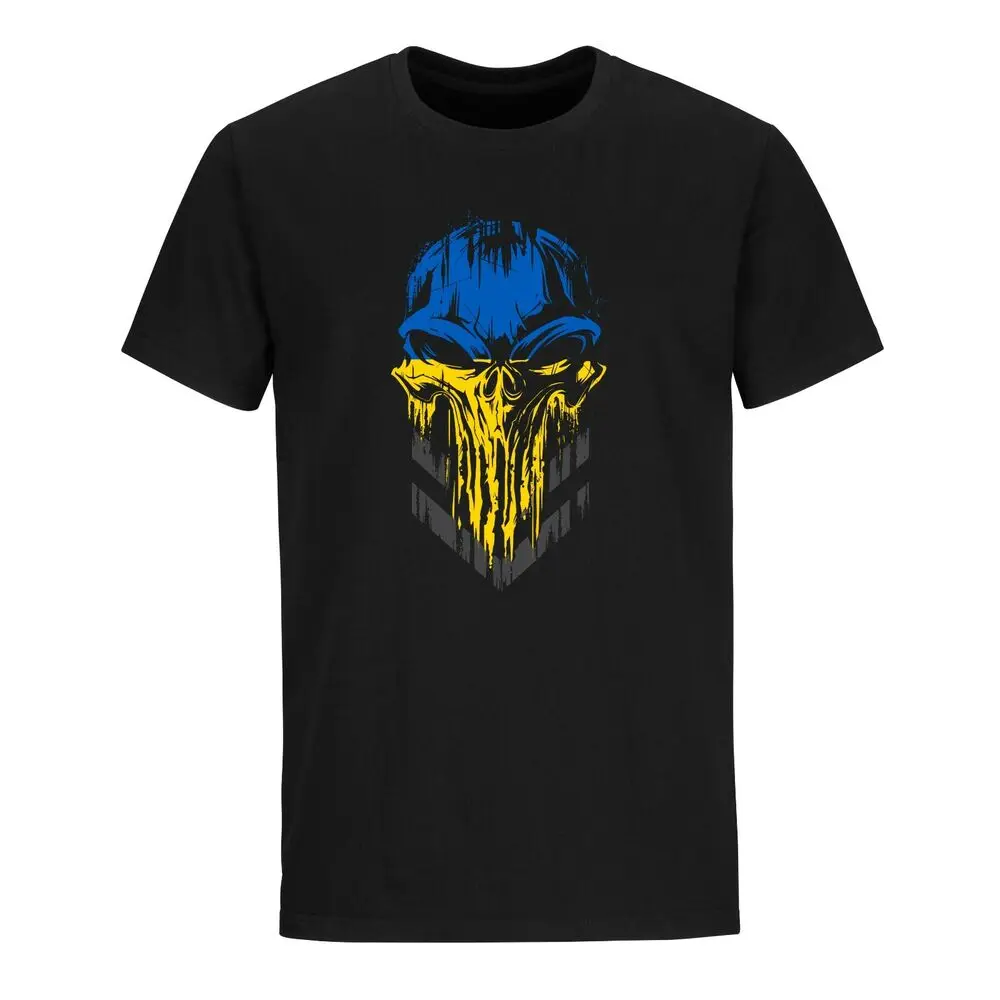 Ukraine Flag Corporal Rank Skull Tactical Military Style T-Shirt Short Sleeve Casual 100% Cotton O-Neck Summer Mens T-shirt
Ukraine Flag Corporal Rank Skull Tactical Military Style T-Shirt Short Sleeve Casual 100% Cotton O-Neck Summer Mens T-shirt