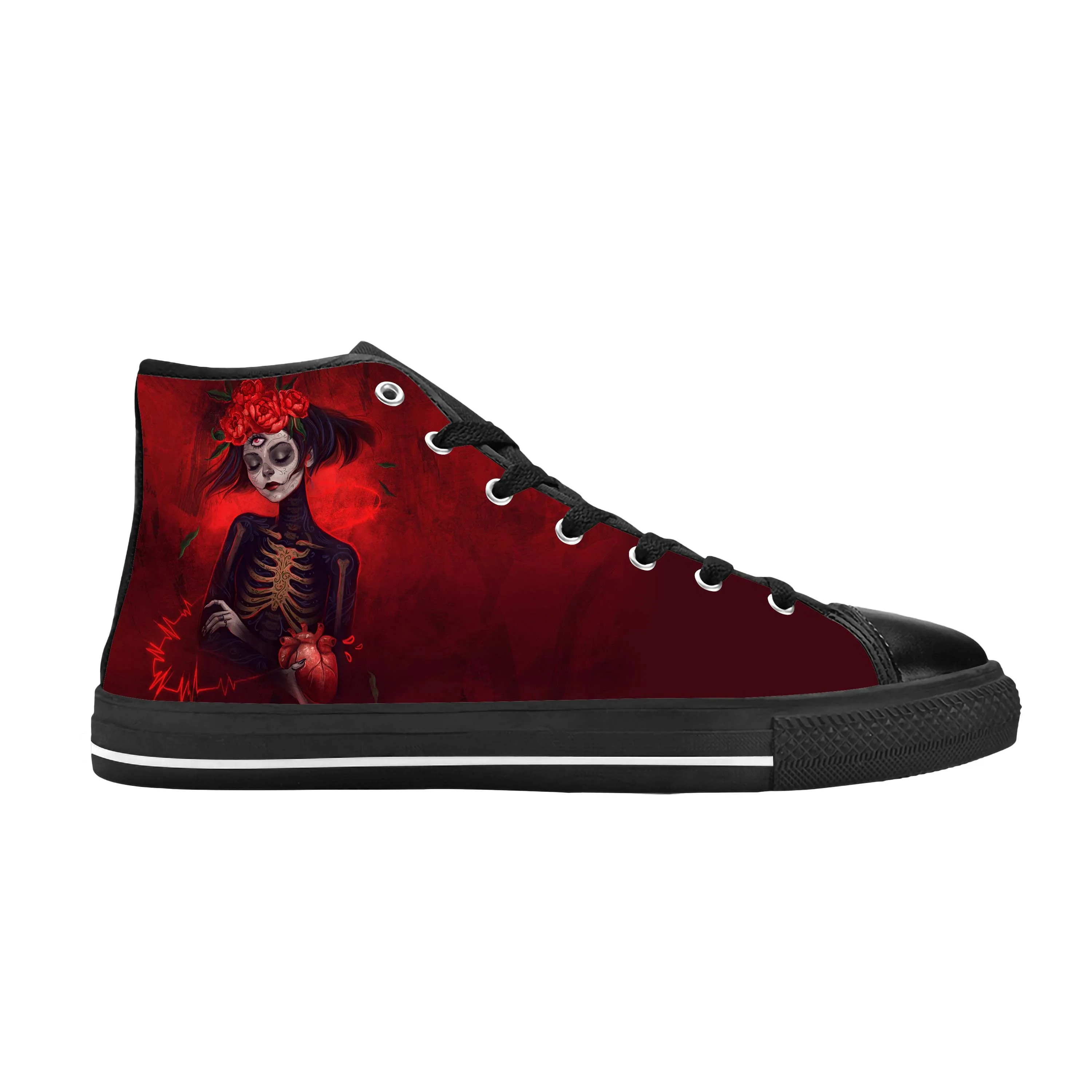 La Calavera Catrina Mexican Sugar Skull Katrina Casual Cloth Shoes High Top Comfortable Breathable 3D Print Men Women Sneakers
La Calavera Catrina Mexican Sugar Skull Katrina Casual Cloth Shoes High Top Comfortable Breathable 3D Print Men Women Sneakers