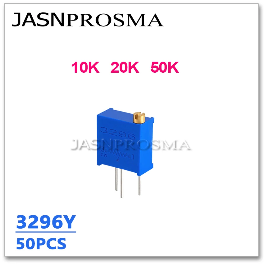 JASNPROSMA 50 шт. 3296Y 10K 20K 50K 103 203 503 Ом 3296Y-1-103LF 3296Y-1-203 оригинальный регулируемый резистор триммера потенциометр
JASNPROSMA 50 шт. 3296Y 10K 20K 50K 103 203 503 Ом 3296Y-1-103LF 3296Y-1-203 оригинальный регулируемый резистор триммера потенциометр