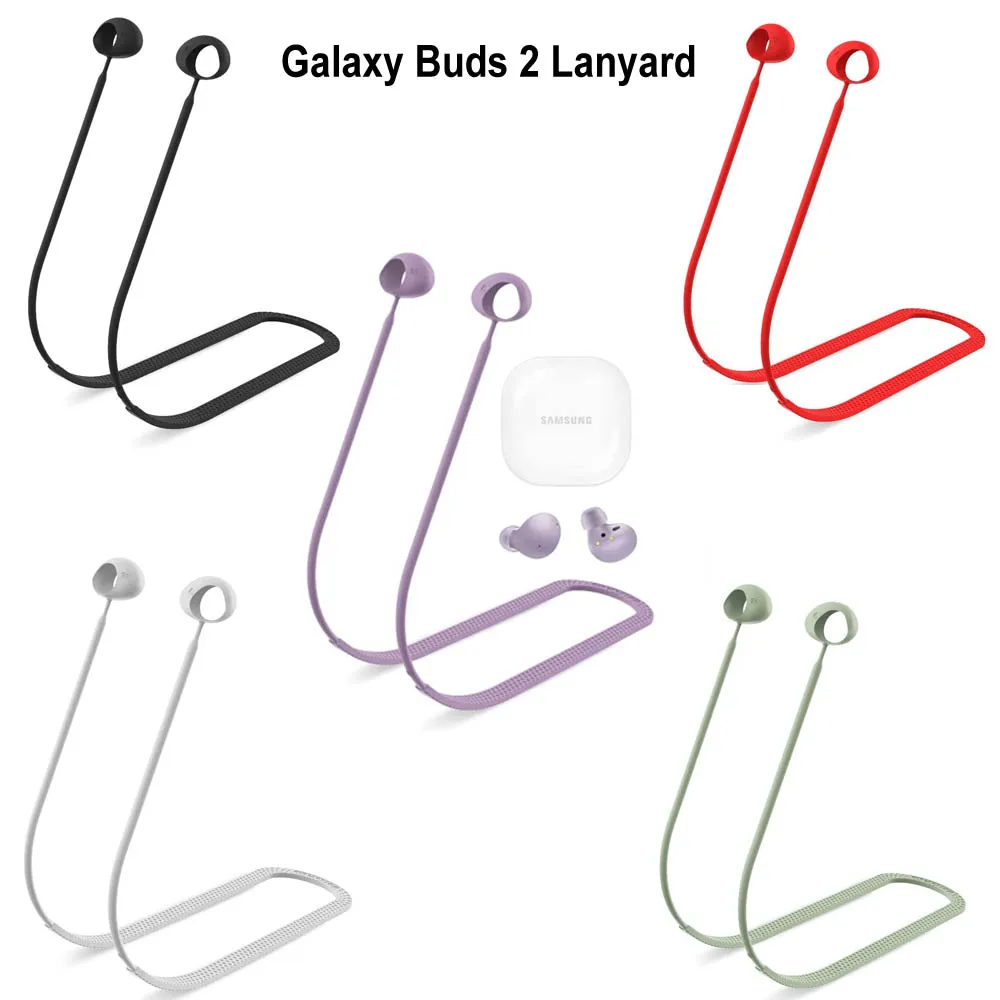 

Anti-Lost Ear Tips for Samsung Galaxy Buds 2 Earbuds Headphone Case Cover Silicone Holder Rope Accessories