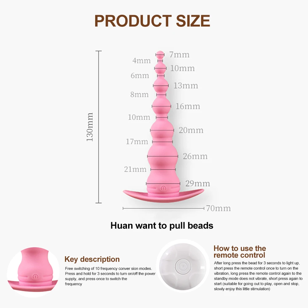 Wireless Remote Anal vibrator Anal Plug Sex Products Soft Prostate Massager Female Anal Plug Beads Sex Toy Butt Plug Anal Toy Wireless Remote Anal vibrator Anal Plug Sex Products Soft Prostate Massager Female Anal Plug Beads Sex Toy Butt Plug Anal Toy