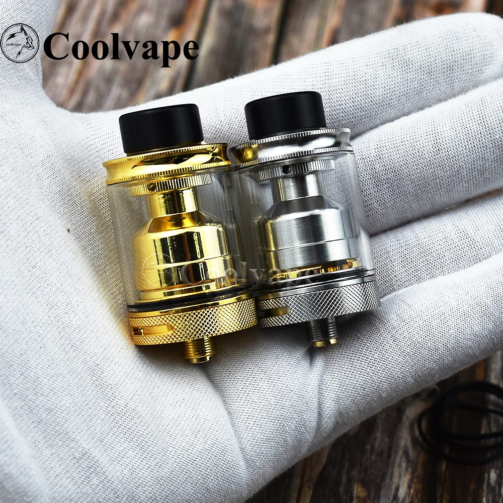 

WOLF COOLVAPE Lost Art RTA 2.5ml Adjustable Airflow Rebuildable atomizer 24mm Single / Double Coil fit 510 mechanical mod vape