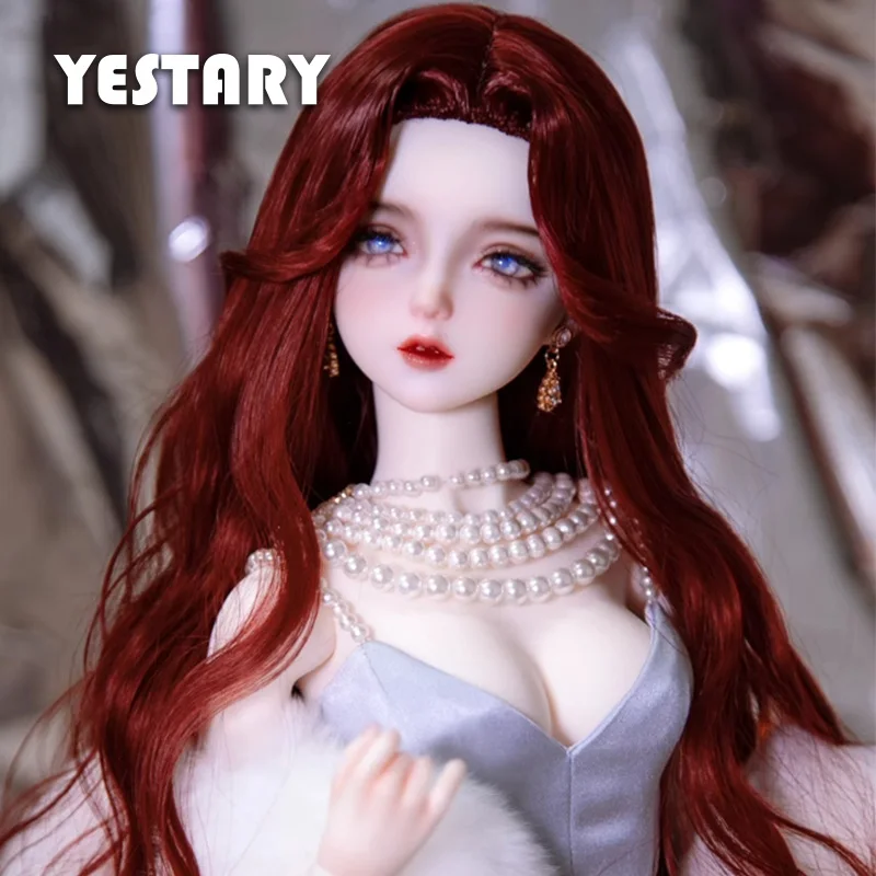 

YESTARY BJD Doll Accessorie Wig For 1/3 1/4 Doll High Temperature Silk Big Wavy Curly Long Hair For BJD Girl Birthday Gift