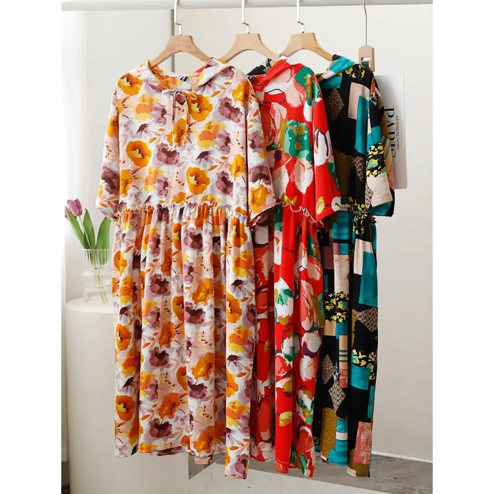 Dimanaf Women 2024 Oversize Summer Style Dress Elegant Floral Long Dress Hat Oversize Plus Size Belt Loose Dress Plus Size
Dimanaf Women 2024 Oversize Summer Style Dress Elegant Floral Long Dress Hat Oversize Plus Size Belt Loose Dress Plus Size