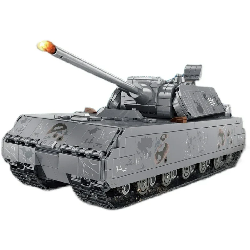 

Germany WW2 Military Tank Building Toys For Boys 2127pcs VIII Maus Tank Panzer Building Blocks MOC Bricks Tank Model Kits