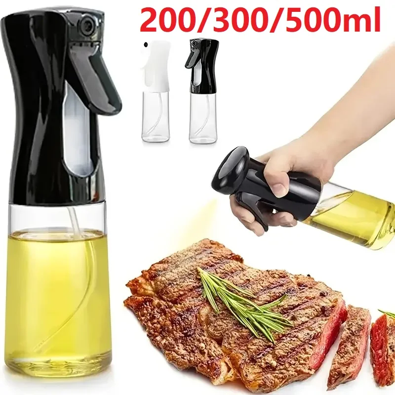 

500ml Oil Spray Bottle Kitchen Cooking Olive Oil Dispenser For Camping BBQ Air Fryer Baking Vinegar Soy Sauce Sprayer Containers