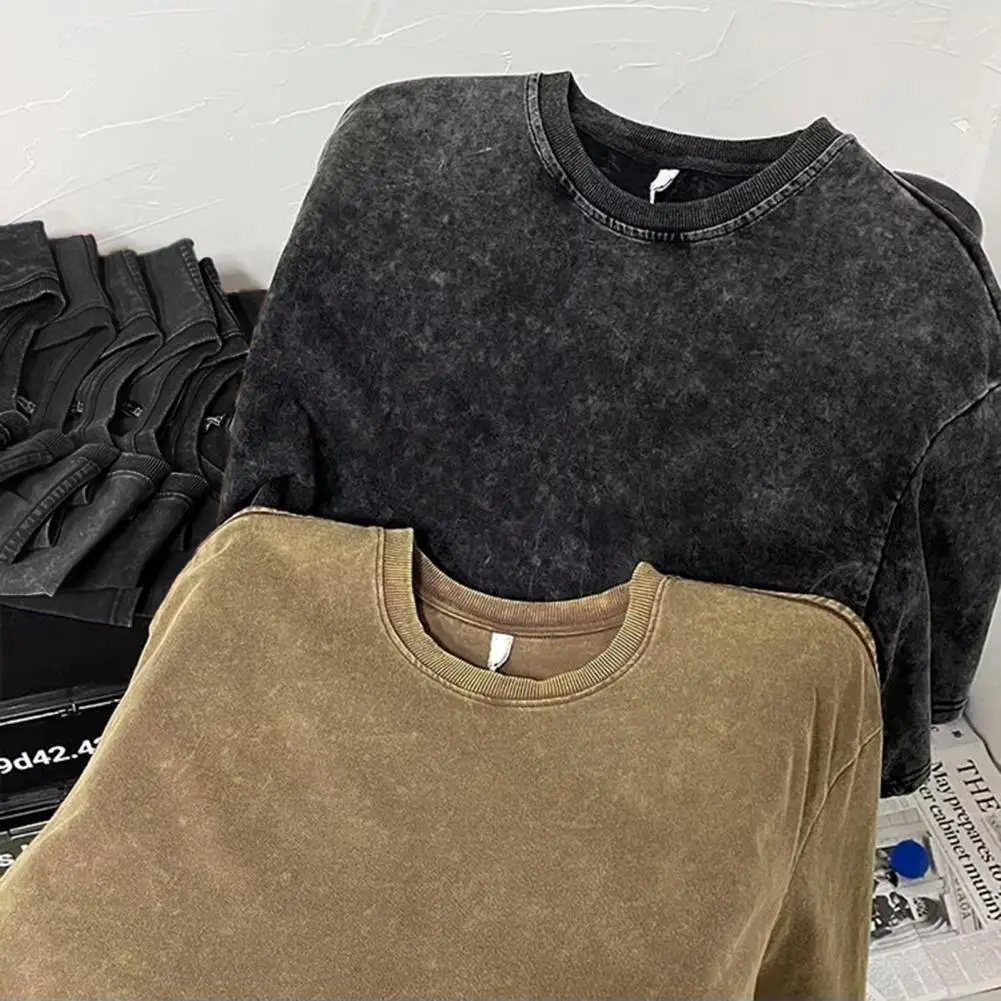 Vintage T-shirt Breathable Comfortable Summer Distressed Vintage Casual Male T-shirt Cotton Summer T-shirt Daily Garment
Vintage T-shirt Breathable Comfortable Summer Distressed Vintage Casual Male T-shirt Cotton Summer T-shirt Daily Garment
