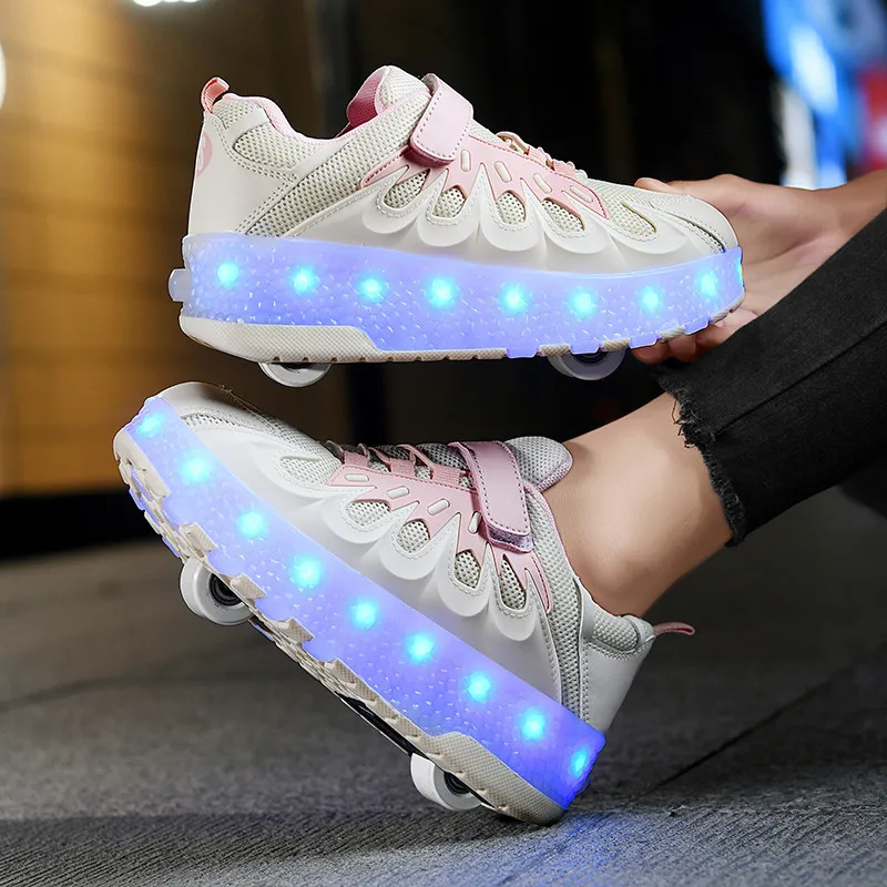 LED Light Up Roller Rechargeable Roller Sneakers with Adjustable Skates for Kids and Adults with Flash Light
LED Light Up Roller Rechargeable Roller Sneakers with Adjustable Skates for Kids and Adults with Flash Light