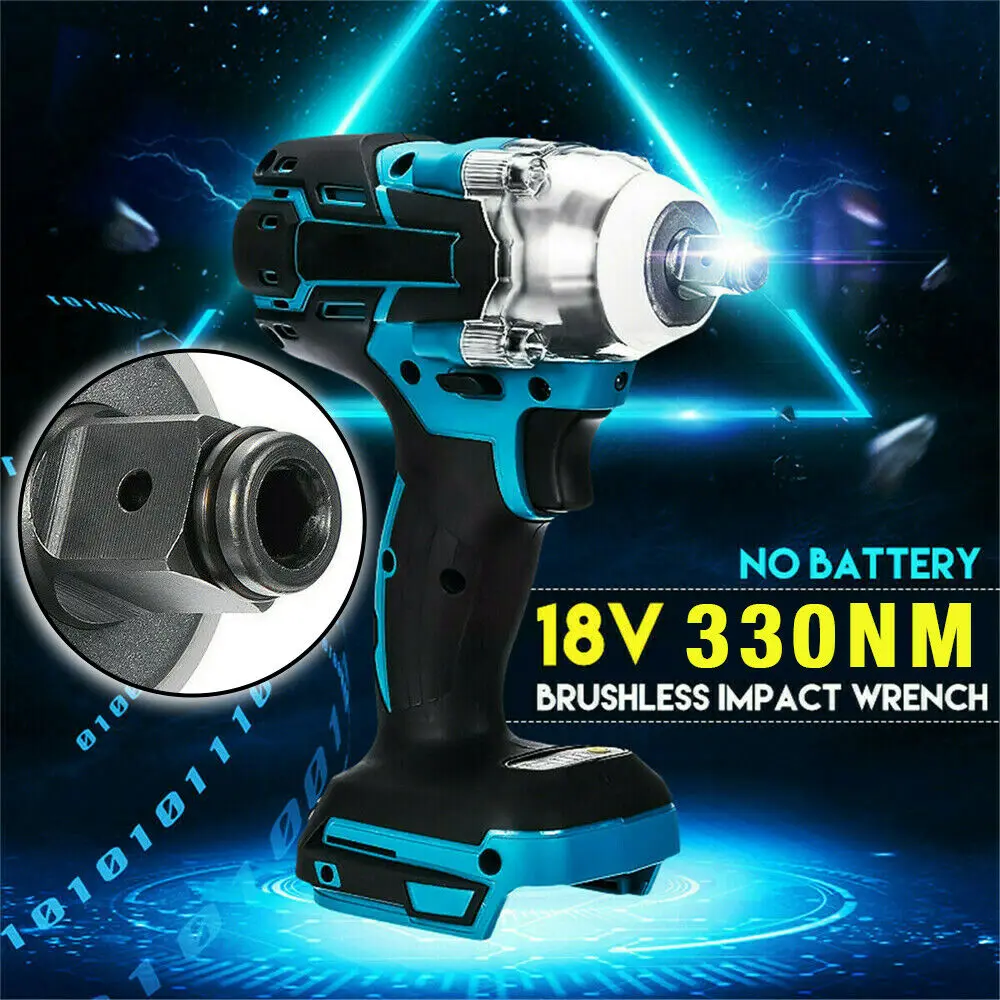 18V 520Nm Cordless Brushless Impact Electric Screwdriver Stepless Speed Rechargable Driver Adapted To Makita Battery
18V 520Nm Cordless Brushless Impact Electric Screwdriver Stepless Speed Rechargable Driver Adapted To Makita Battery