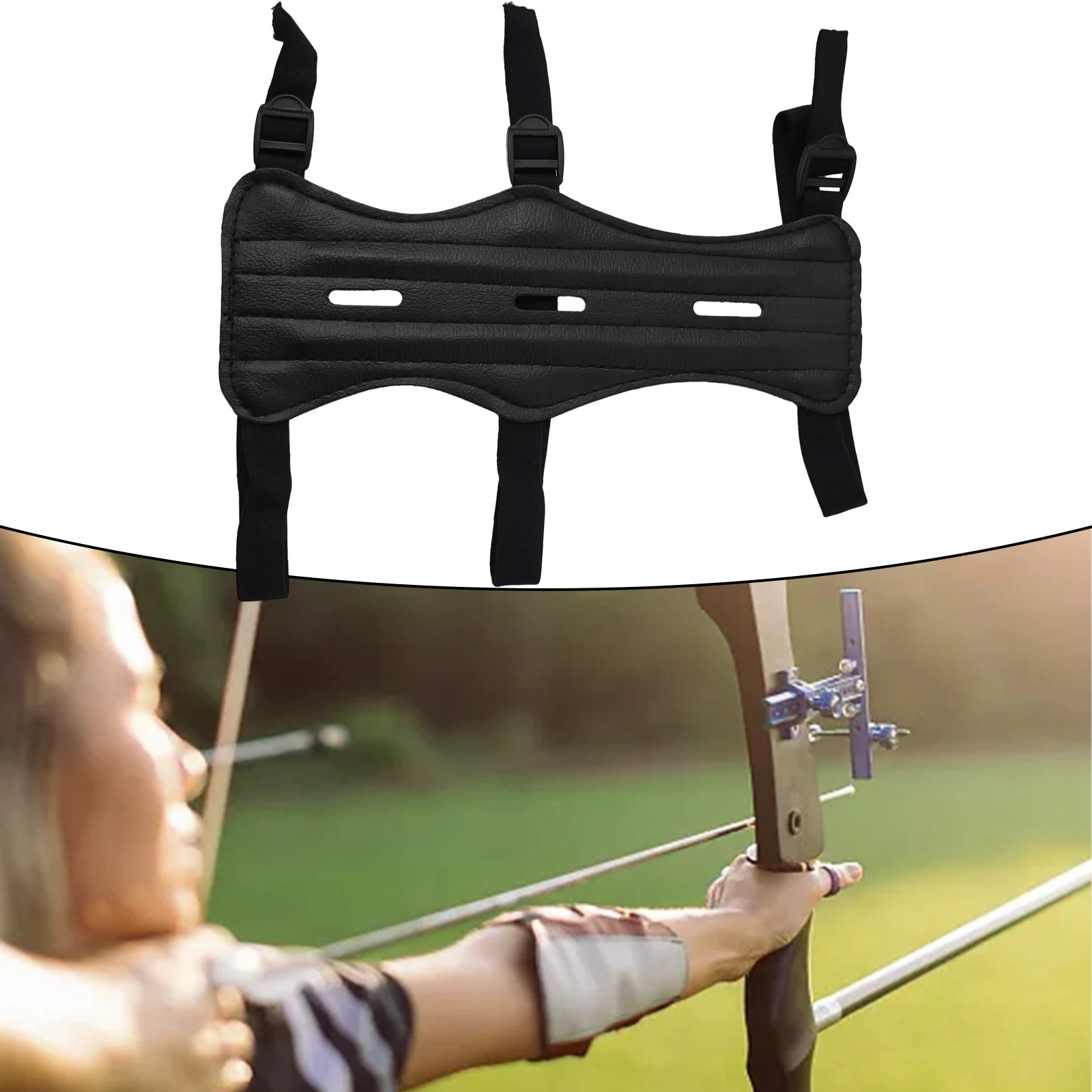 Long Leather Guard Bow And Arrow Equipment Archery Supplies Leather Material 30*13cm Black Arrow Accessories
Long Leather Guard Bow And Arrow Equipment Archery Supplies Leather Material 30*13cm Black Arrow Accessories