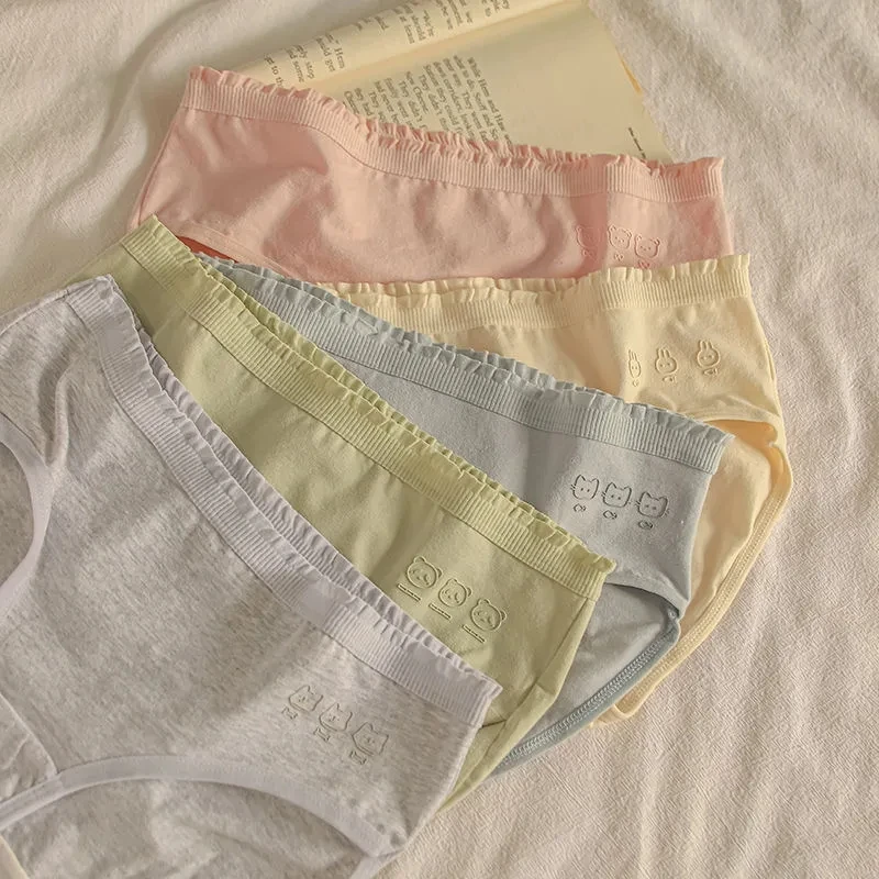Yasuk Fashion Menstrual Cotton Women Girl Sweet's Breathable Comfortable Soft Female Print Lovely Bear Cute Color Underpants
Yasuk Fashion Menstrual Cotton Women Girl Sweet's Breathable Comfortable Soft Female Print Lovely Bear Cute Color Underpants