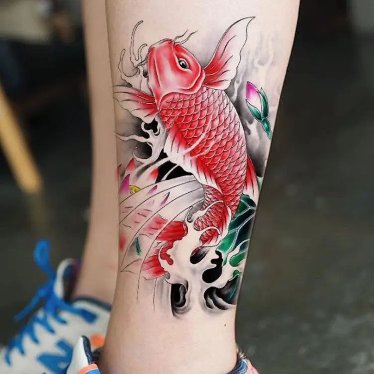 Водостойкая прочная Татуировка большой красный Лотос Карп искусственная наклейка для мужчин Оптовая Продажа искусственная татуировка для женщин Милое тело
Водостойкая прочная Татуировка большой красный Лотос Карп искусственная наклейка для мужчин Оптовая Продажа искусственная татуировка для женщин Милое тело