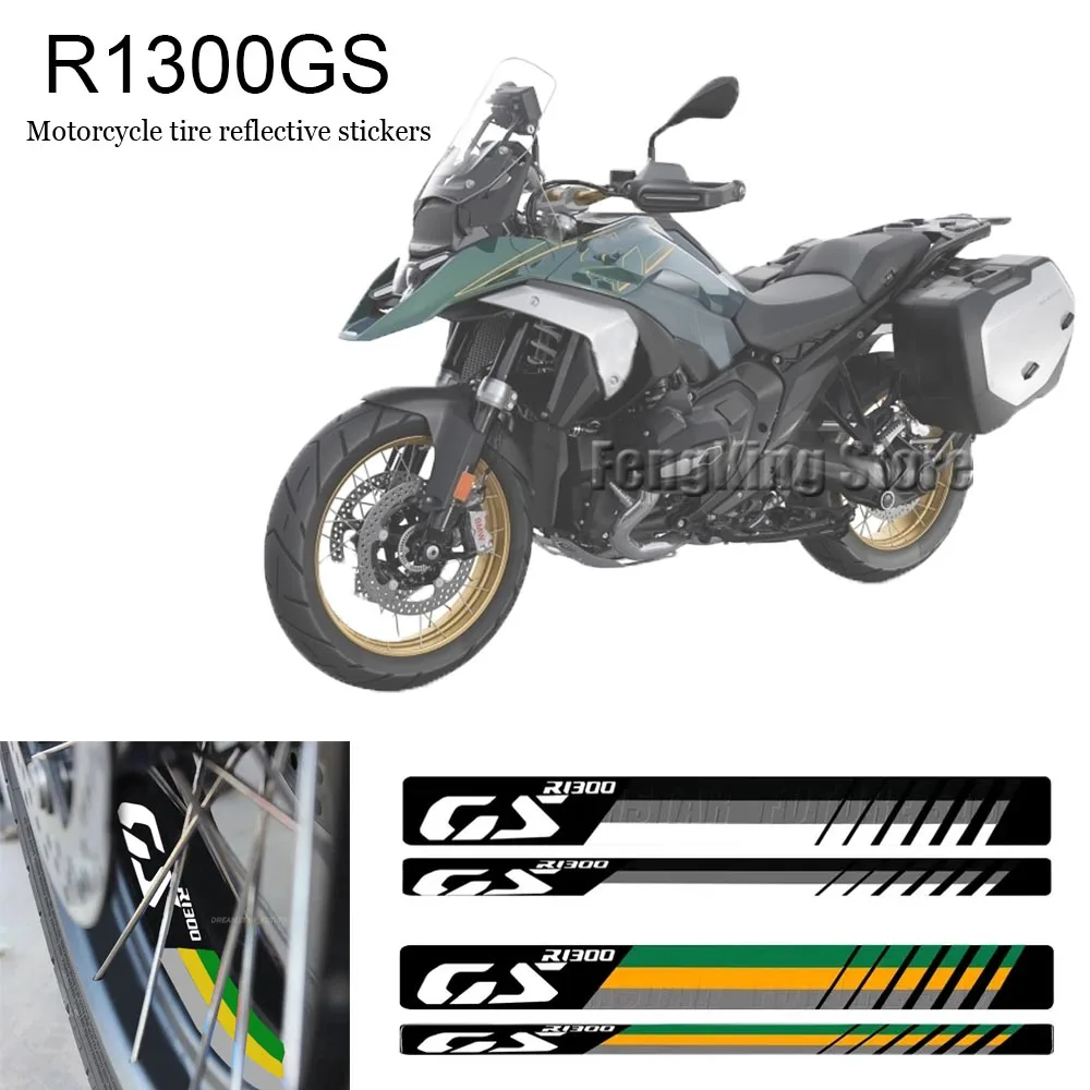 New motorcycle steel rim tire type reflective waterproof tire sticker decorative decal For BMW R1300GS r1300gs 2023 2024
New motorcycle steel rim tire type reflective waterproof tire sticker decorative decal For BMW R1300GS r1300gs 2023 2024