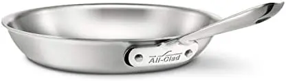 D5 Brushed 18/10 Stainless Steel 5-Ply Bonded Dishwasher Safe Fry Pan Saute Pan Cookware, 10-Inch, Silver Plate for cooking Acce
D5 Brushed 18/10 Stainless Steel 5-Ply Bonded Dishwasher Safe Fry Pan Saute Pan Cookware, 10-Inch, Silver Plate for cooking Acce